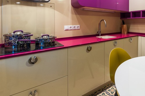 Кухня из МДФ крашенного №24