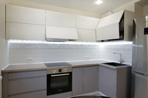 Кухня из МДФ крашенного №52